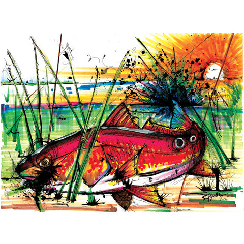 Red Dawn (Print) - Dead Weight Fly